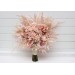 Pampas Grass Bouquet with Beige & Blush Pink Flowers | Boho Bridal & Bridesmaid Faux Bouquets