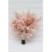 Pampas Grass Bouquet with Beige & Blush Pink Flowers | Boho Bridal & Bridesmaid Faux Bouquets