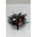 Wedding Bouquets in Burgundy, Navy Blue & Blush Pink | Large Bridal & Cascading Faux Flowers