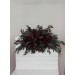 Flower Arch Arrangement in Moody Burgundy | Wedding Arbor & Floral Archway