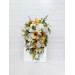 Cascade Sunflower Bridal Bouquet | Faux Fall Rustic Wedding Flowers