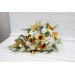 Cascade Sunflower Bridal Bouquet | Faux Fall Rustic Wedding Flowers