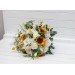Cascade Sunflower Bridal Bouquet | Faux Fall Rustic Wedding Flowers