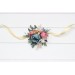 Wedding Boutonnieres & Wrist Corsage in Ivory, Dusty Blue & Dusty Rose | Flower Accessories for Weddings & Proms