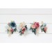 Wedding Boutonnieres & Wrist Corsage in Ivory, Dusty Blue & Dusty Rose | Flower Accessories for Weddings & Proms