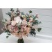 Blush Pink Wedding Bouquets with Eucalyptus | Bridal & Bridesmaid Faux Bouquets