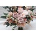 Blush Pink Wedding Bouquets with Eucalyptus | Bridal & Bridesmaid Faux Bouquets