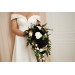 Hunter Green, Ivory, Black, and Gold Wedding Bouquets – Classic & Cascading Bridal Designs
