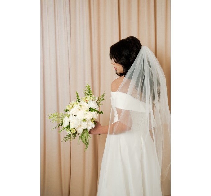Beautiful White and Olive Green Bouquets – Bridal and Bridesmaid Faux Flowers