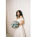 Dusty Blue & Sky Blue Bridal Bouquet | Peonies, Roses & Anemones with Sage Green for Boho Weddings