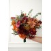 Wedding Bouquets in Rust, Burgundy, Cinnamon & Orange | Cascading Bridal & Bridesmaid Bouquets