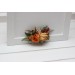 Flower Combs in Orange & Rust | Bridal Hair Accessories & Bridesmaid Floral Combs