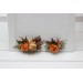 Flower Combs in Orange & Rust | Bridal Hair Accessories & Bridesmaid Floral Combs