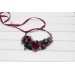 Jewel-Tone Flower Crown in Emerald Green, Purple, Magenta & Teal | Faux Hair Wreath & Flower Girl Crown