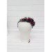 Jewel-Tone Flower Crown in Emerald Green, Purple, Magenta & Teal | Faux Hair Wreath & Flower Girl Crown