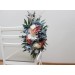 Aisle Flowers in Ivory, Dusty Blue & Dusty Rose | Chair & Marker Flowers for Wedding Decor