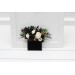 Pocket Boutonniere in Black, Ivory & Gold | Faux Flower Accessories & Pocket Square Flowers