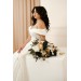 Black, Gold, and White Wedding Bouquets – Bridal and Cascading Faux Designs
