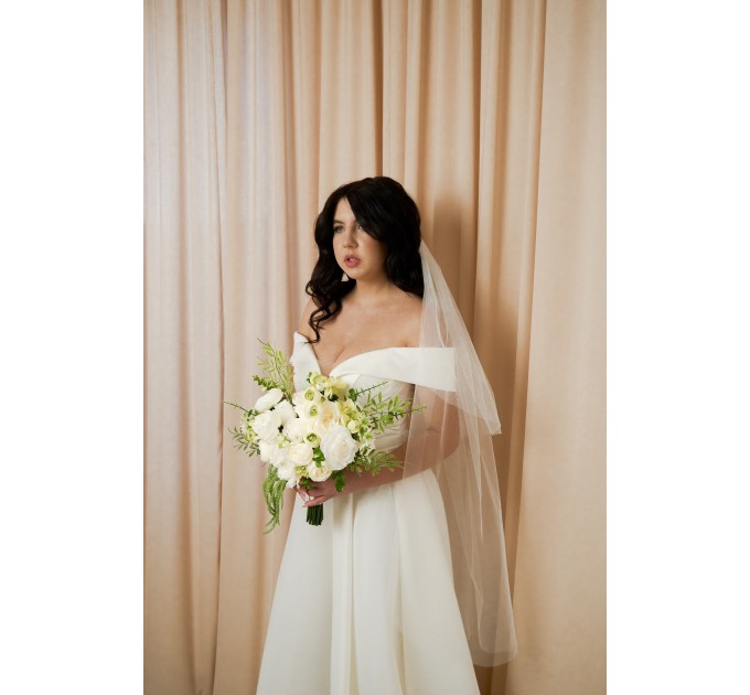Beautiful White and Olive Green Bouquets – Bridal and Bridesmaid Faux Flowers