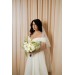 Beautiful White and Olive Green Bouquets – Bridal and Bridesmaid Faux Flowers