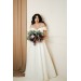 Wedding Bouquets in Burgundy, Navy Blue & Blush Pink | Large Bridal & Cascading Faux Flowers