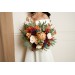Wedding bouquets in rust burgundy ivory colors. Bridal bouquet. Faux bouquet. Bridesmaid bouquet. 0007