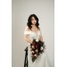 Burgundy, Black, Gold, and Ivory Wedding Bouquets – Bridal and Cascading Faux Bouquets