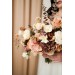 Mocha Mousse Cream Bridal Bouquet – Elegant Faux Flowers for Weddings
