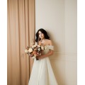 Mocha Mousse Cream Bridal Bouquet – Elegant Faux Flowers for Weddings