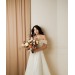 Mocha Mousse Cream Bridal Bouquet – Elegant Faux Flowers for Weddings
