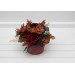 Burgundy, Dusty Rose & Terracotta Wedding Centerpiece | Faux Table Decor & Wedding Flowers in Box