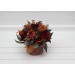 Burgundy, Dusty Rose & Terracotta Wedding Centerpiece | Faux Table Decor & Wedding Flowers in Box