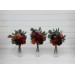 Simple Wedding Table Flowers in Burgundy, Dusty Rose, Terracotta & Rust | Mini Faux Bouquets for Vases