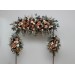 Flower Arch Arrangement in Rust, Burgundy & Ivory | Faux Arbor Flowers for Wedding Archway