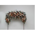 Flower Arch Arrangement in Rust, Burgundy & Ivory | Faux Arbor Flowers for Wedding Archway