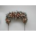 Flower Arch Arrangement in Rust, Burgundy & Ivory | Faux Arbor Flowers for Wedding Archway