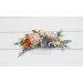 Flower Comb in Peach, Dusty Blue, Ivory & Orange | Wedding Hair Accessories | Wildflower Bridal Floral Comb