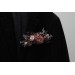 Pocket Boutonnieres in Mauve, Purple, Beige & White | Faux Flower Accessories for Wedding
