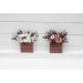 Pocket Boutonnieres in Mauve, Purple, Beige & White | Faux Flower Accessories for Wedding