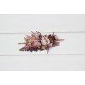 Flower Comb in Beige, Brown, Mocha Mousse & Burgundy | Bridal & Bridesmaid Hair Accessories