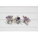 Wedding Boutonnieres & Wrist Corsage in Lilac, Ivory & Blush Pink | Faux Flower Accessories