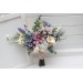 Spring & Summer Wedding Bouquets in Lilac, Ivory & Blush Pink | Faux Bridal & Bridesmaid Wildflower Bouquets