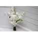 White Bridal Bouquet with Anemones, Tulips & Daisies | Faux Wildflowers