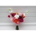 Orange, Magenta & Pink Bridal & Bridesmaid Bouquets | Wildflowers & Faux Dahlia Daisy Wedding Bouquets