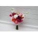 Orange, Magenta & Pink Bridal & Bridesmaid Bouquets | Wildflowers & Faux Dahlia Daisy Wedding Bouquets