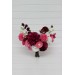Colorful Bridal Bouquet in White & Magenta Pink | Summer Wedding Dahlia Bouquet