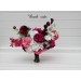 Colorful Bridal Bouquet in White & Magenta Pink | Summer Wedding Dahlia Bouquet