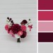 Colorful Bridal Bouquet in White & Magenta Pink | Summer Wedding Dahlia Bouquet