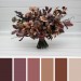 Boho Protea Bridal Bouquet | Faux Purple, Brown & Mauve Flowers for Fall Weddings