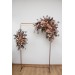 Cinnamon, Terracotta & Beige Arch Flowers for Fall Wedding | Faux Floral Arch Arrangement